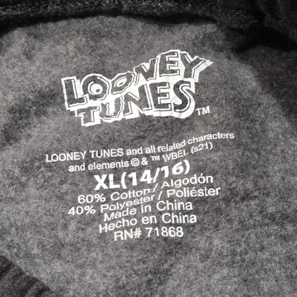 Looney Tunes Characters Graphic Gray Jogger Sweatpants w. Pockets - Picture 3 of 6